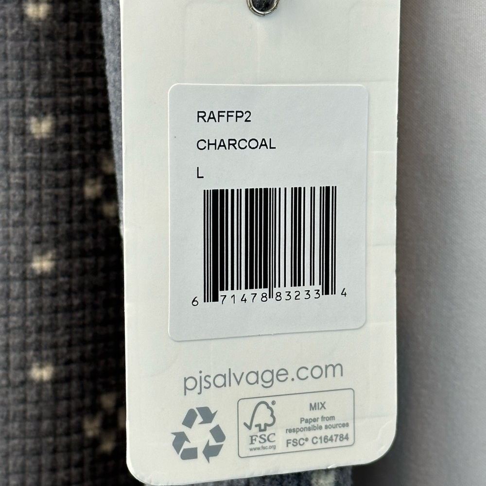 PJ Salvage Drawstring Mini Heart Print Lounge Sleep Pant - Charcoal Grey - Picture 4 of 7